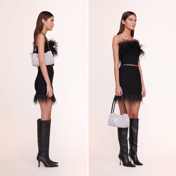 Last one! 🪩 STAUD Penny Crystal Mesh Shoulder Bag - Picture 3 of 16